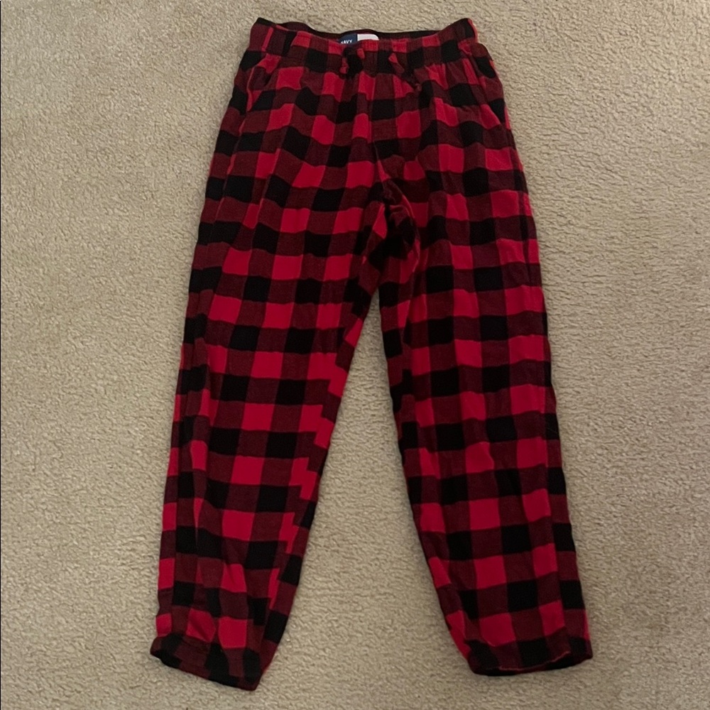 Red and Black Plaid Pajama Pants Size M